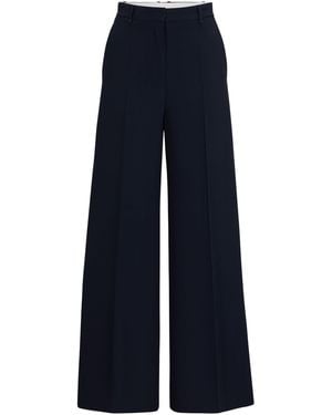 BOSS Tikela Straight Leg Trousers, Straight Leg Design - Blue