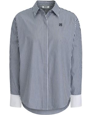 DKNY Long Sleeve Patterned Shirt - Grey