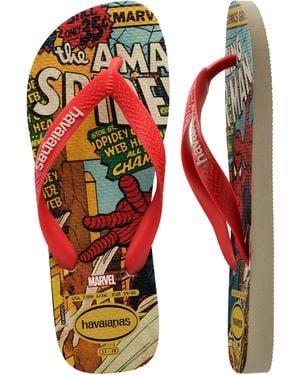 Havaianas Top Marvel Classics Flip Flops - Red