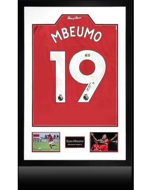The Fan Cave Bryan Mbeumo Signed Manchester United Shirt Premiu - Red