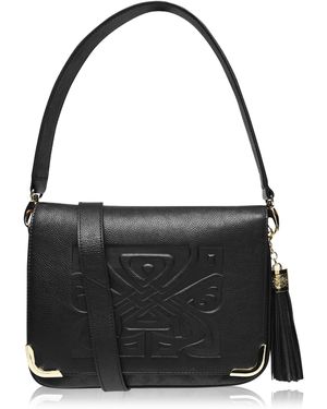 Biba Leather Gretal Cross Body Bag - Black