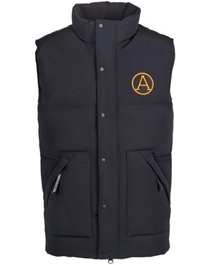 ARCTIC ARMY Sleeveless Stand Collar Gilet - Blue