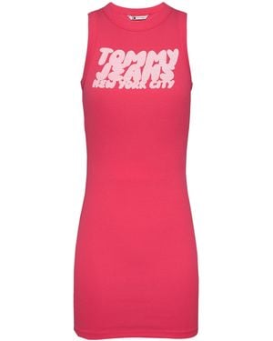 Tommy Hilfiger Bubble Tank Mini Dress - Pink