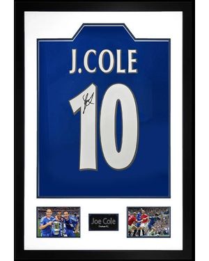 The Fan Cave Joe Cole Signed Chelsea Shirt Premium Frame - Blue