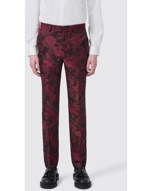 Twisted Tailor Era Slim Fit Trouser - Red