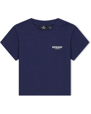 Represent Rep Mini Oc T-Shirt, Branding Logo - Blue