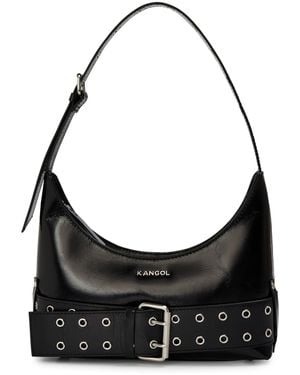 Kangol Buckle Shoulder Bag - Black