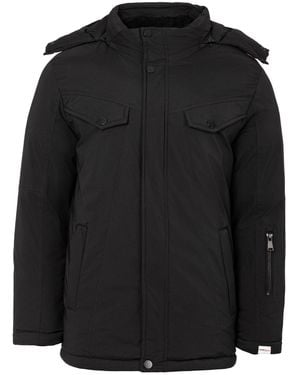 Lee Cooper Quilted Padded Puffer Jacket - Black