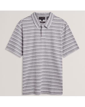 Ted Baker Short Sleeve Polo Shirt - Grey