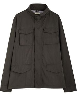 Aurélien Tech Cotton Cashmere Field Jacket - Black