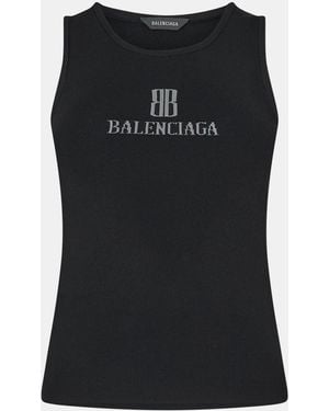 Balenciaga Sleeveless Tops - Black