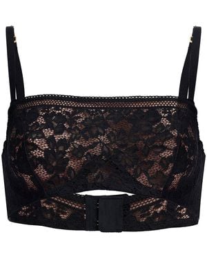 Wolford Straight Laced Balconnet Bra - Black