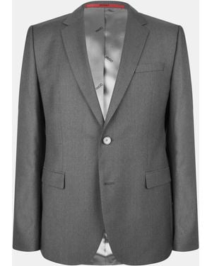 HUGO Sb2 Extra Slim Fit Pin Dot Suit Jacket - Grey