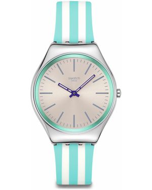 Swatch Skin Irony Quartz Analogue Watch - Metallic