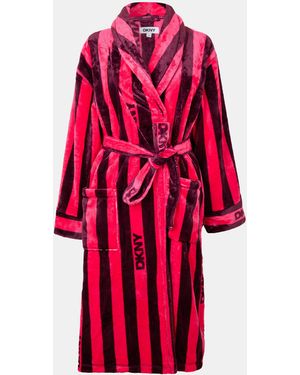 DKNY Fluffy Dressing Gown - Red