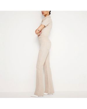 GOOD AMERICAN Bootcut Jumpsuit - Natural