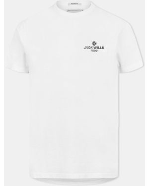 Jack Wills Jw Reverse Print Regular Fit T-Shirt - White