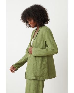 Velvet By Graham & Spencer Lightweight Relaxed Fit Parka - Green