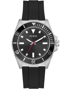 Guess Cliff Quartz Analogue Watch - Black