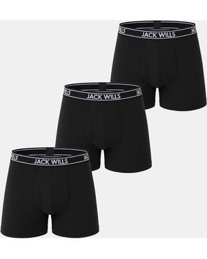 Jack Wills Jw Daundley Boxers 3 Pack - Black
