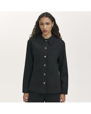 Finery London Agness Overshirt - Black