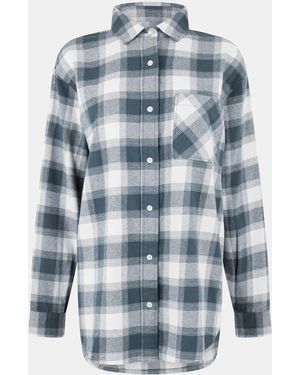 Jack Wills Jw Flannel Long-Sleeve Patterned Shirt - Blue