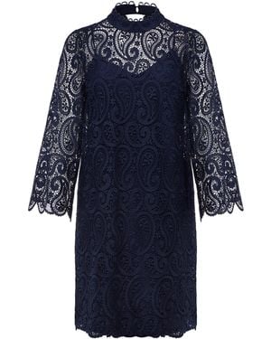 Phase Eight Verity Lace Shift Dress - Blue
