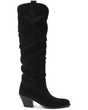 Polo Ralph Lauren Slouch Knee High Boots - Black