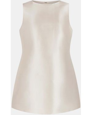 Odd Muse The Ultimate Muse Satin Shift Dress - White