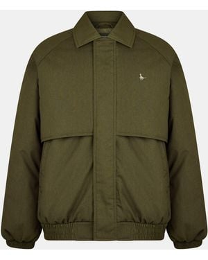 Jack Wills Long Sleeve Full Zip Harrington Jacket - Green