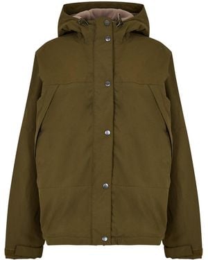 Timberland Water Resistant Fleece Lined Rain Anorak - Green