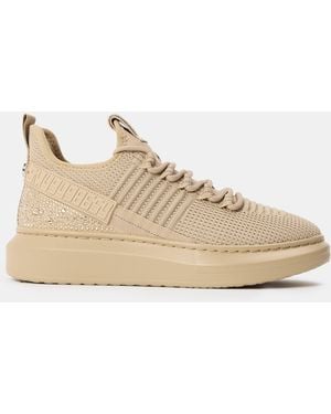 Steve Madden Glorya Low-Top Trainers - Natural
