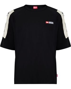 DIESEL T-Fausty Maglietta T-Shirt - Black
