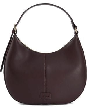 Dune Daydreamer Faux Leather Hobo Bag - Brown