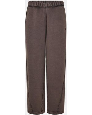 Represent Initial Open Cuff Relaxed Fit Joggers - Brown