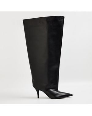Balenciaga Knee High Boots - Black