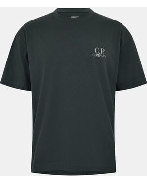 C.P. Company Double Logo Tee - Green