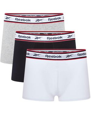 Reebok 3 Pack Boxer Shorts Barlow - White