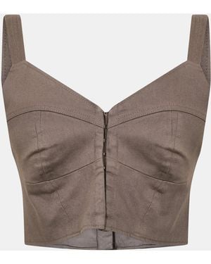 Represent Rep Ranger Crop Top - Grey