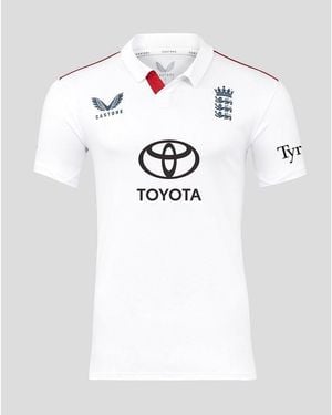 Castore 26/27 England Cricket Test Shirt - White