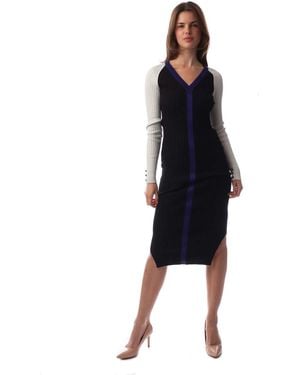 BOSS Long Sleeve Knitted Bodycon Dress - Black