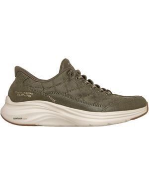 Skechers Cosy Suede Low-Top Trainers - Green