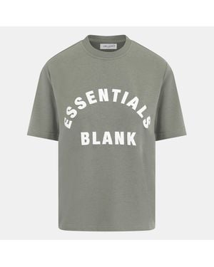 Blank Essentials Blank Arched Print Puff T-Shirt Ladies - Grey