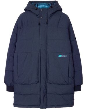 Paul Smith Recycled Hooded Long Sleeve Padded Parka - Blue