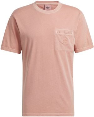 adidas Originals Dye Pocket T-Shirt - Pink