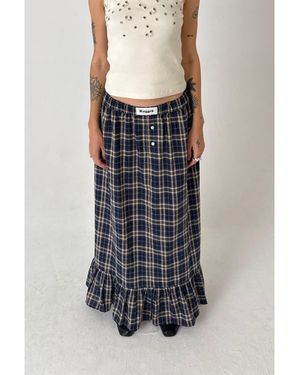 The Ragged Priest Maxi Skirt - Blue