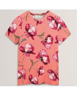 Ted Baker All Over Print Tee - Pink