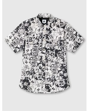 Pretty Green Molineux Short-Sleeve Plain Shirt - White