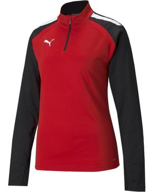 PUMA Teamliga 1/4 Zip Top W Drill - Red