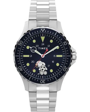 Timex Peanuts Analogue Quartz Watch - Metallic